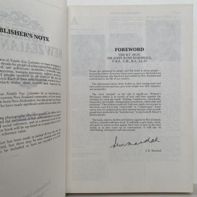 NOTABLE NEW ZEALANDERS: The Pictorial Who's Who 1979