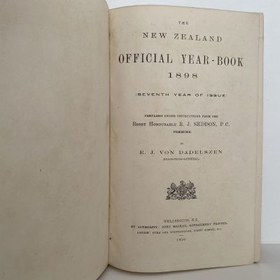 The New Zealand Official Year-Book 1898