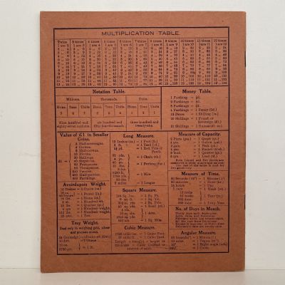 Vintage School Exercise Book circa 1940