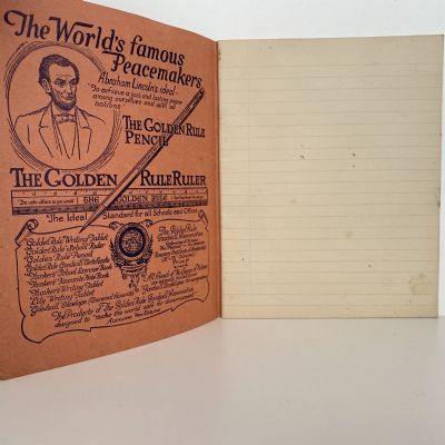 Vintage School Exercise Book circa 1940