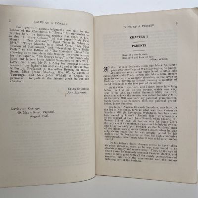 TALES OF A PIONEER: Episodes of the life of Alfred Saunders