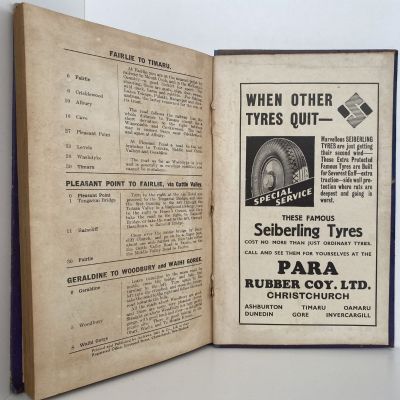 The New Zealand MOTORISTS ROAD GUIDE - Fifteenth Edition 1935