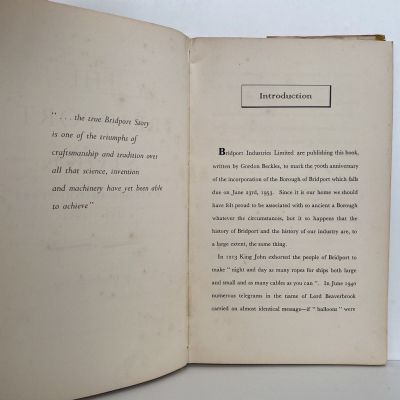 THE BRIDPORT STORY A Record Of 700 Years, 1253-1953