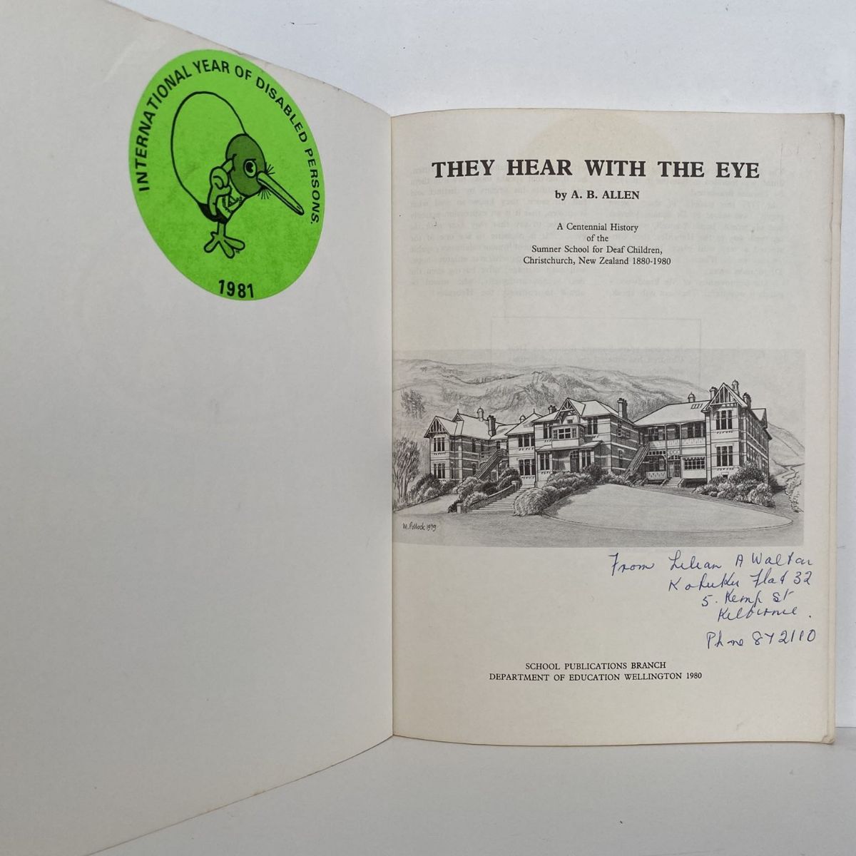 THEY HEAR WITH THE EYE: History of the Sumner School for Deaf Children