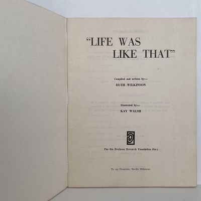 LIFE WAS LIKE THAT