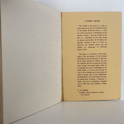 A FAMILY AFFAIR: A Brief Survey of the NZ Methodism's Mission Overseas 1822-1972