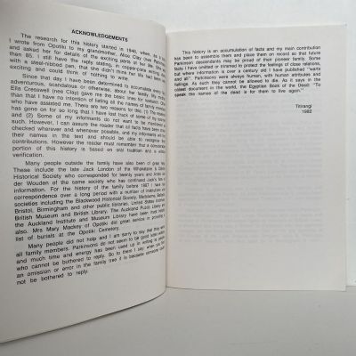 PARKINSON of OPOTIKI: History of John P. Parkinson
