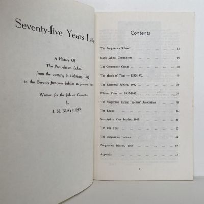 Seventy five Years Later - A History of the Pongakawa School