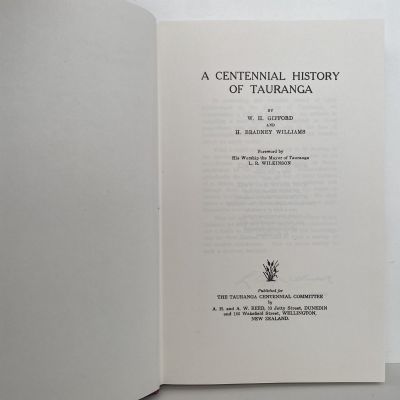 A Centennial History of TAURANGA