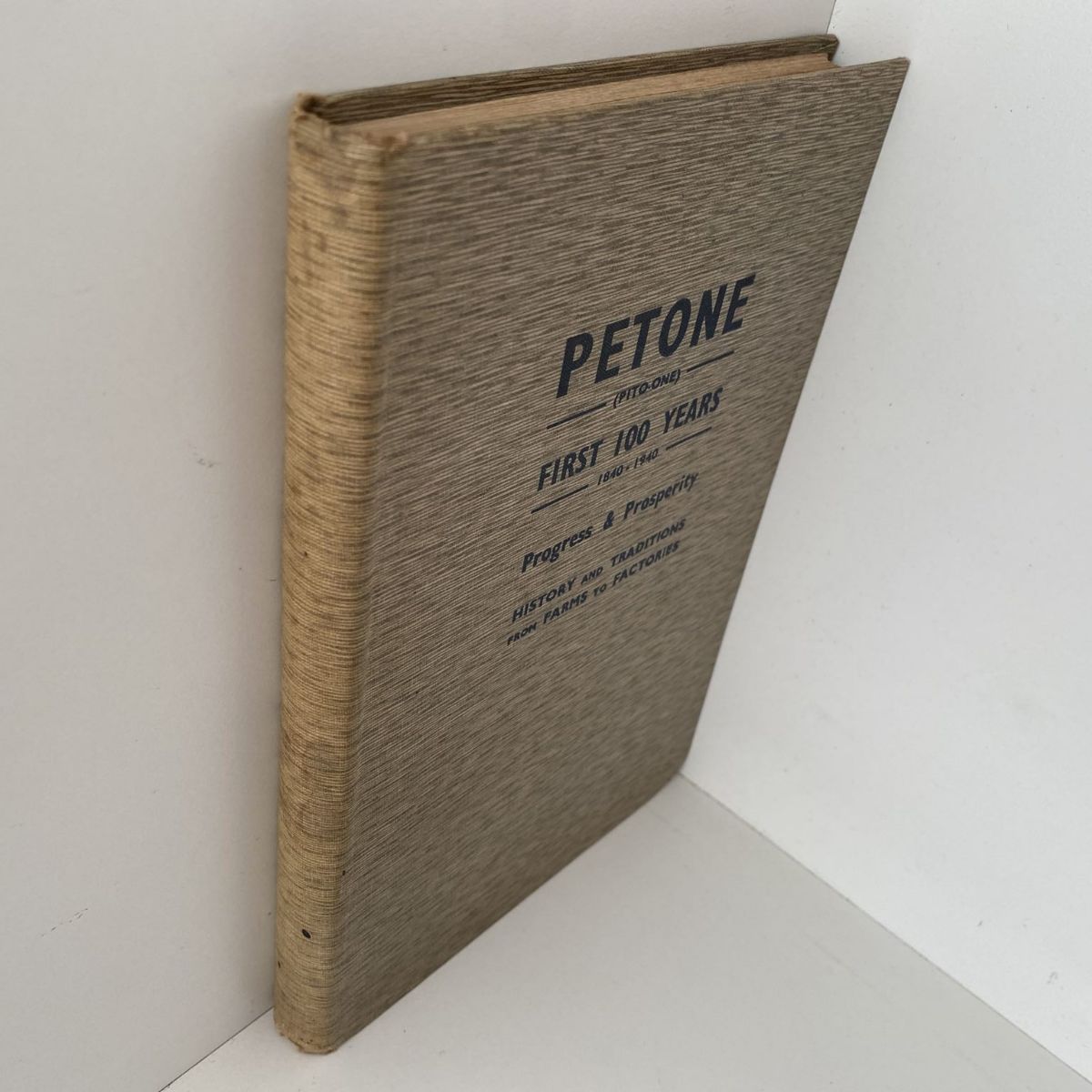 PETONE: History and Traditions of the First 100 Years 1840 -1940