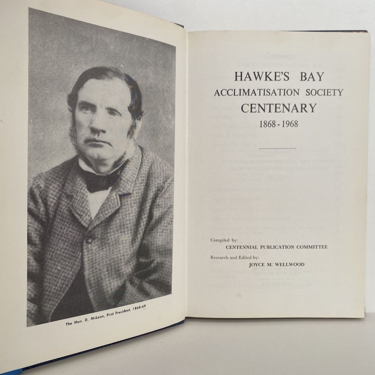 HAWKE'S BAY Acclimatisation Society Centenary 1868-1968