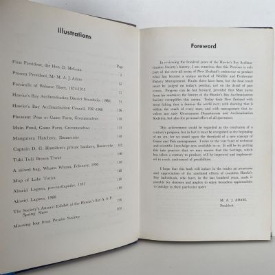 HAWKE'S BAY Acclimatisation Society Centenary 1868-1968