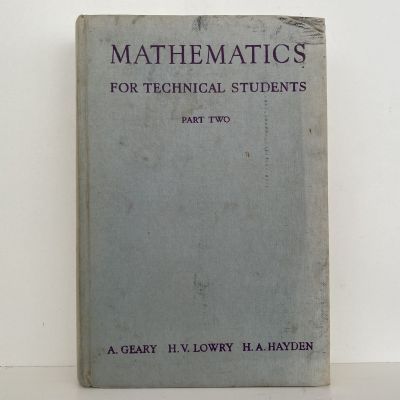 MATHEMATICS for Technical Students - Part 2