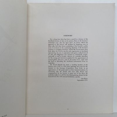 THE AUCKLAND SOCIETY OF ARTS 1870 - 1970 A Centennial History