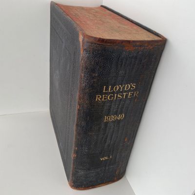 LLOYD'S REGISTER OF SHIPPING 1939 - 1940, Volume 1, Register - 4297