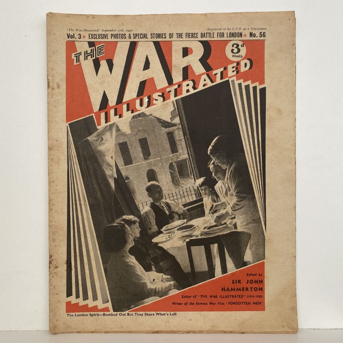 THE WAR ILLUSTRATED - Vol 3, No 56, 27th Sept 1940