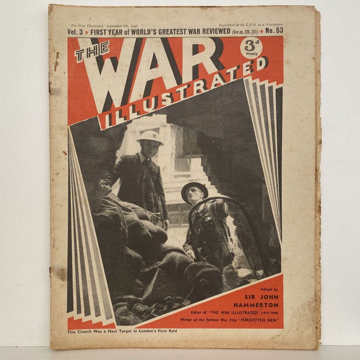 THE WAR ILLUSTRATED - Vol 3, No 53, 6th Sept 1940