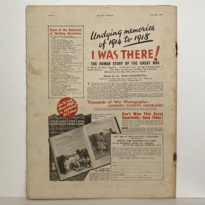 THE WAR ILLUSTRATED - Vol 3, No 47, 26th July 1940