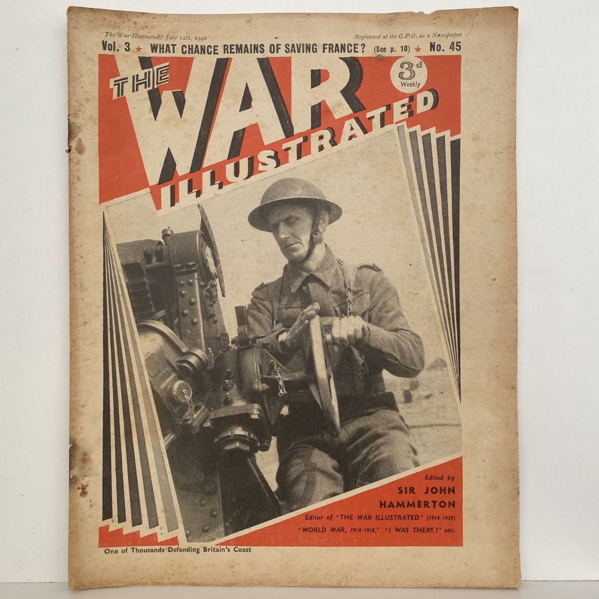 THE WAR ILLUSTRATED - Vol 3, No 45, 12th July 1940