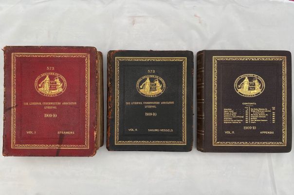 LLOYD'S REGISTER OF SHIPPING 1909 - 1910, 573, Volume 1, 2 and Appendix