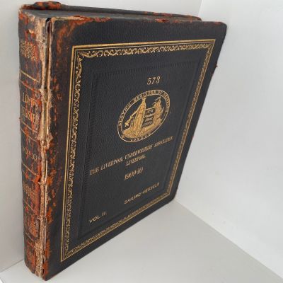 LLOYD'S REGISTER OF SHIPPING 1909 - 1910, 573, Volume 1, 2 and Appendix
