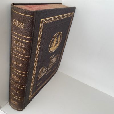 LLOYD'S REGISTER OF SHIPPING 1909 - 1910, 573, Volume 1, 2 and Appendix