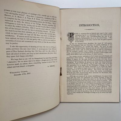 WELLINGTON COLLEGE OLD BOYS' RECORD and short History