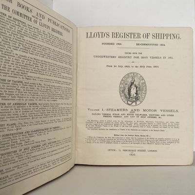 LLOYD'S REGISTER OF SHIPPING 1923 - 1924, Volume 1, Register - 7964