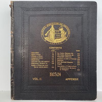 LLOYD'S REGISTER OF SHIPPING 1923 - 1924, Volume 1, Register - 7964