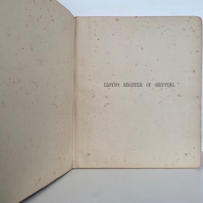 LLOYD'S REGISTER OF SHIPPING 1930 - 1931, Volume I, Register - 6246