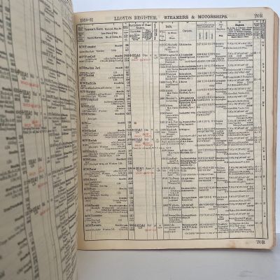 LLOYD'S REGISTER OF SHIPPING 1930 - 1931, Volume I, Register - 6246