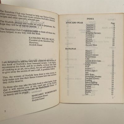 NORFOLK ISLAND COOKERY BOOK  With Local Words and Phrases