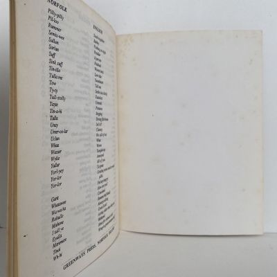 NORFOLK ISLAND COOKERY BOOK  With Local Words and Phrases