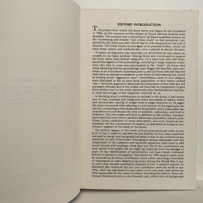 DOENITZ AT NUREMBERG: A re-appraisal - War Crimes and the Military Professional