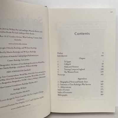 Socks from Bungendore: Letters of Tom Rutledge from WW1