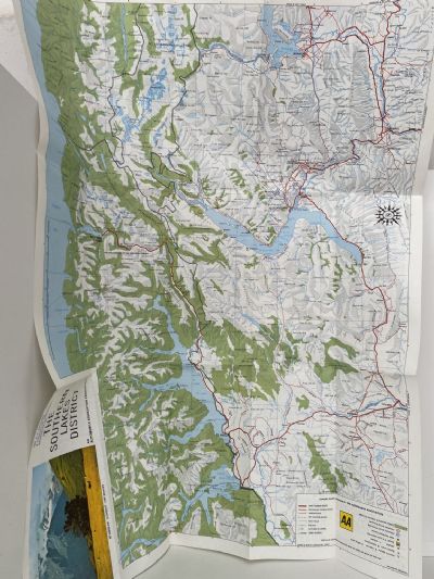 AA ROAD MAP: Southern Lakes District