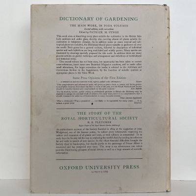 DICTIONARY OF GARDENING: Practical and Scientific Encyclopaedia of Horticulture