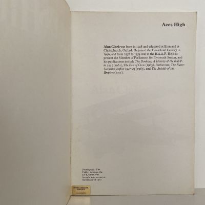 ACES HIGH: The War in the Air over the Western Front 1914-18