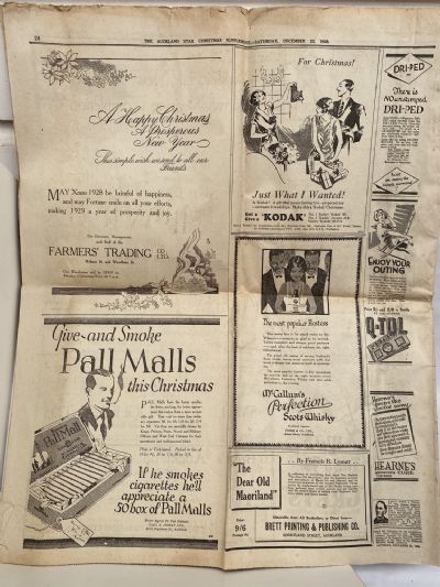 OLD NEWSPAPER: Auckland Star, 22 December 1928 - Christmas Supplement