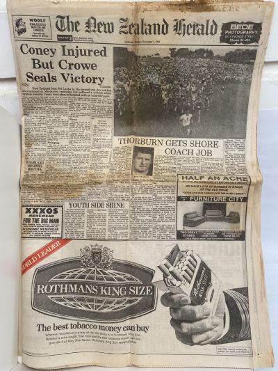 OLD NEWSPAPER: The New Zealand Herald, 5 November 1984
