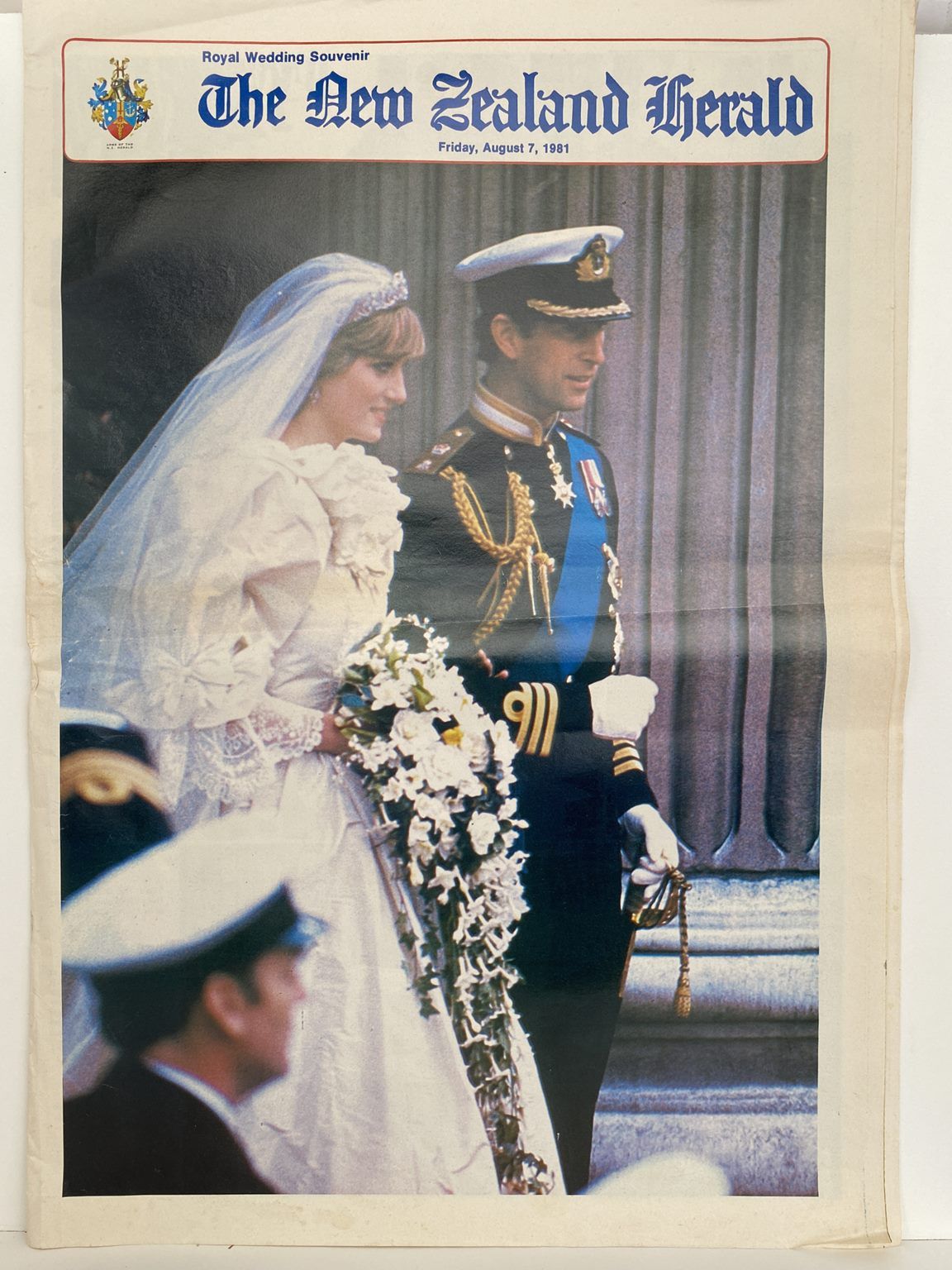 OLD NEWSPAPER: The New Zealand Herald, 7 August 1981 - Royal Wedding Souvenir