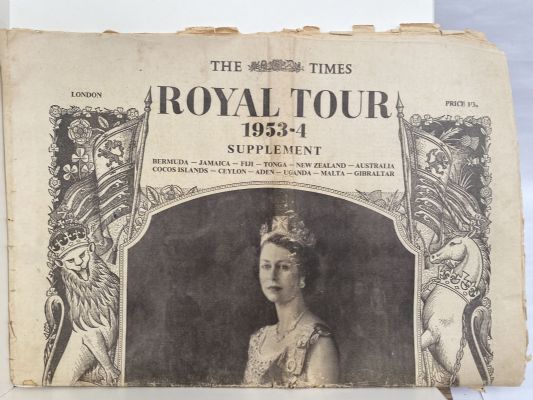 OLD NEWSPAPER: The Times - Royal Tour Supplement 1953-1954