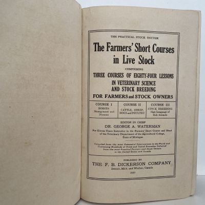 PRACTICAL STOCK DOCTOR: The Farmers Short Courses In live Stock