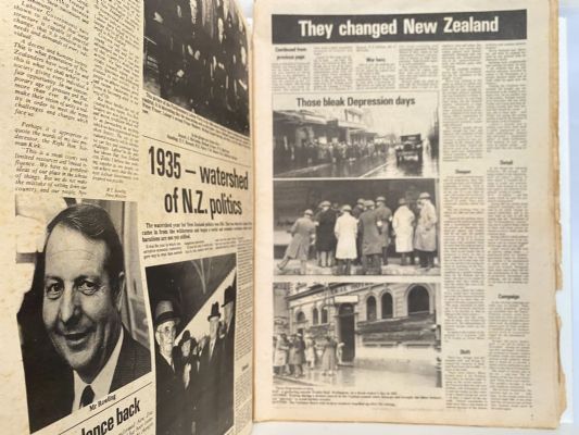 OLD NEWSPAPER: New Zealand Labour Party 40 Years on 1935 - 1975