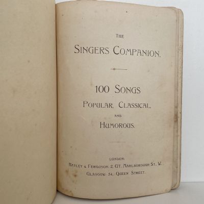 THE SIGNER’S COMPANION: 100 Songs Popular, Classical, Humorous