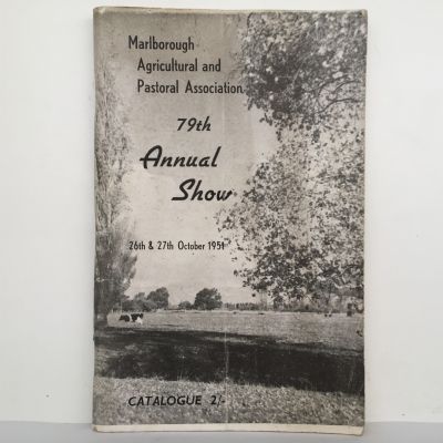 Marlborough A&P Association: 79th Annual Show Catalouge