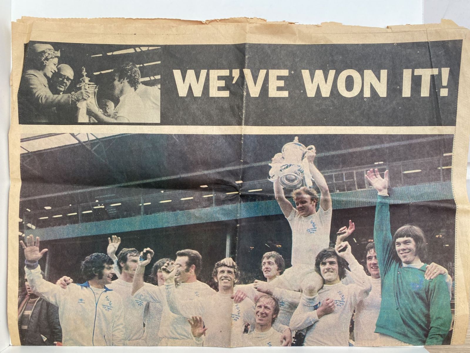 OLD NEWSPAPER: The Evening Post, Yorkshire 8 May 1972 - FA Cup final win pullout