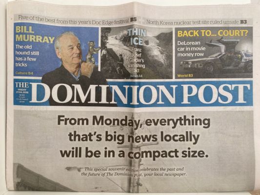 OLD NEWSPAPER: The Dominion Post, Wellington - 27 April 2018 - Souvenir Edition