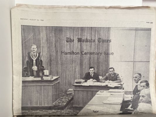 OLD NEWSPAPER: The Waikato Times, Hamilton Centenary Edition 1964