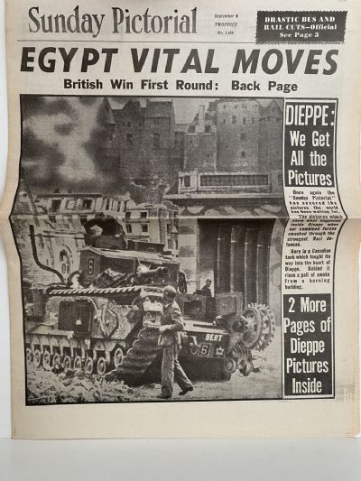OLD WARTIME NEWSPAPER: Sunday Pictorial, Sunday 6th September 1942